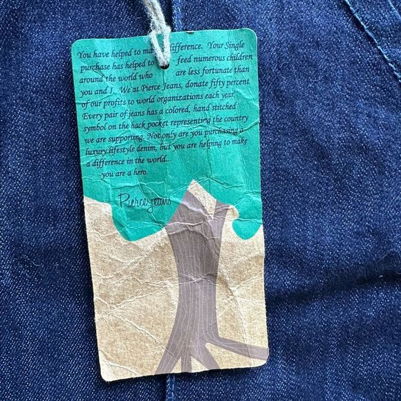 Pierce Denim Low Rise Flare Jeans Size 28 NWT - Picture 9 of 12